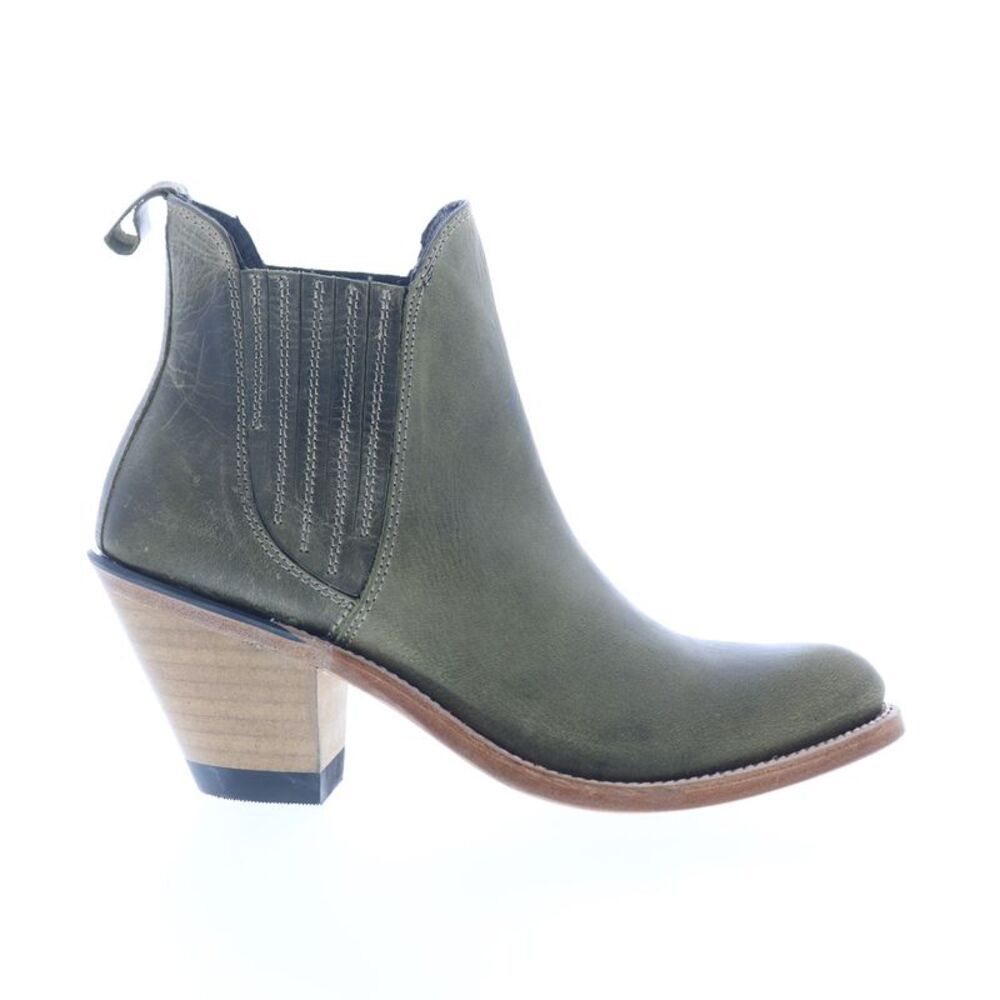 Jama Old West Womens 18158 Green Boots (NWT)